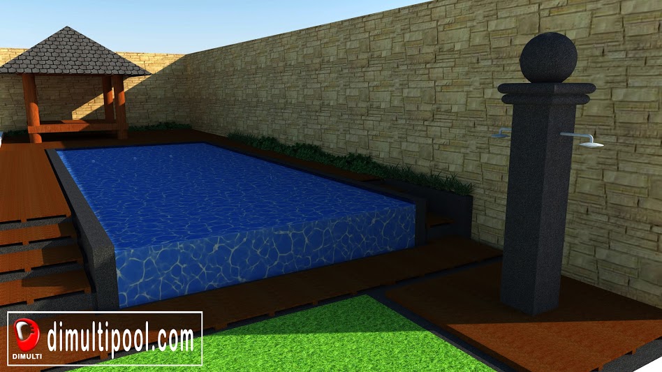 Kolam renang Pantai Indah Kapuk_Tampak _Tampak Samping