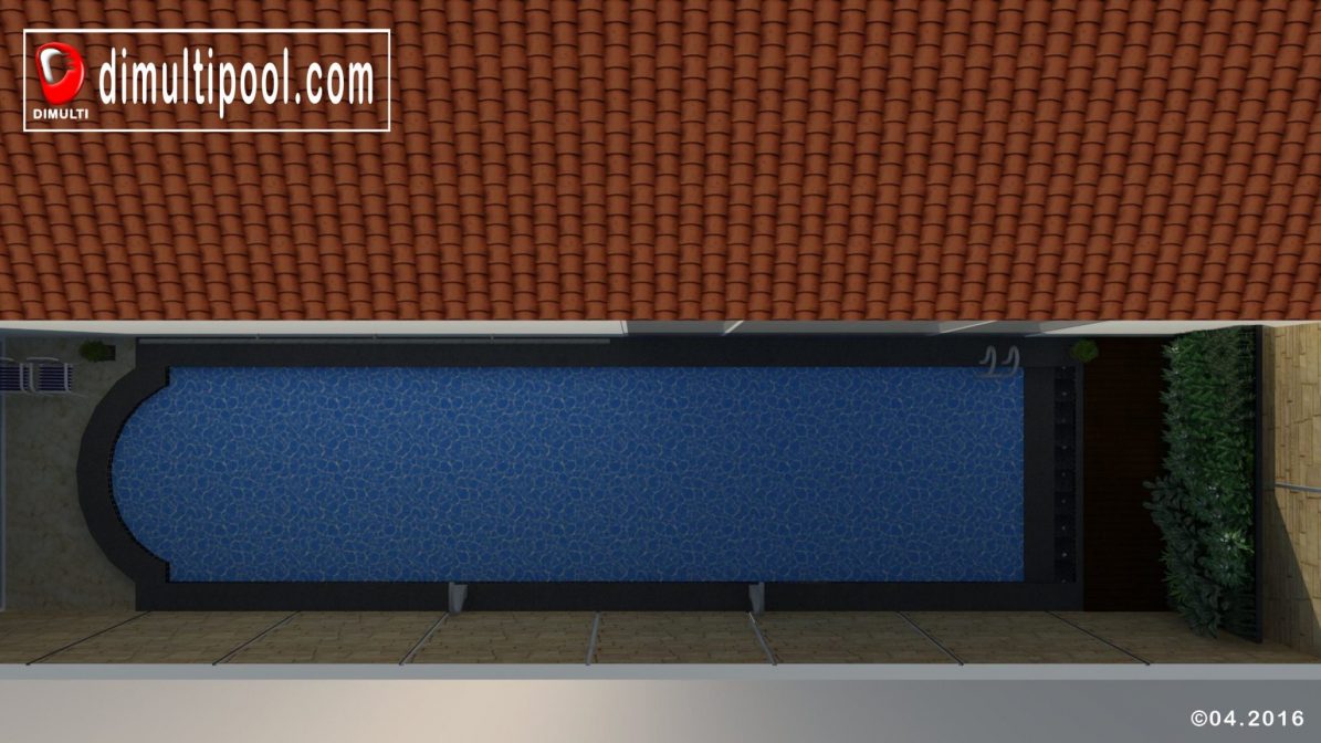 Kolam renang minimalis di cibinong, bogor 1