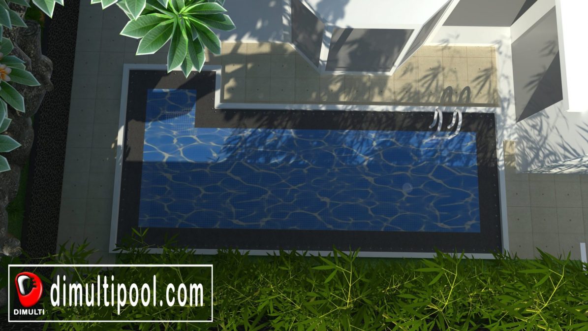 Kolam renang minimalis pondok labu Jakarta 1