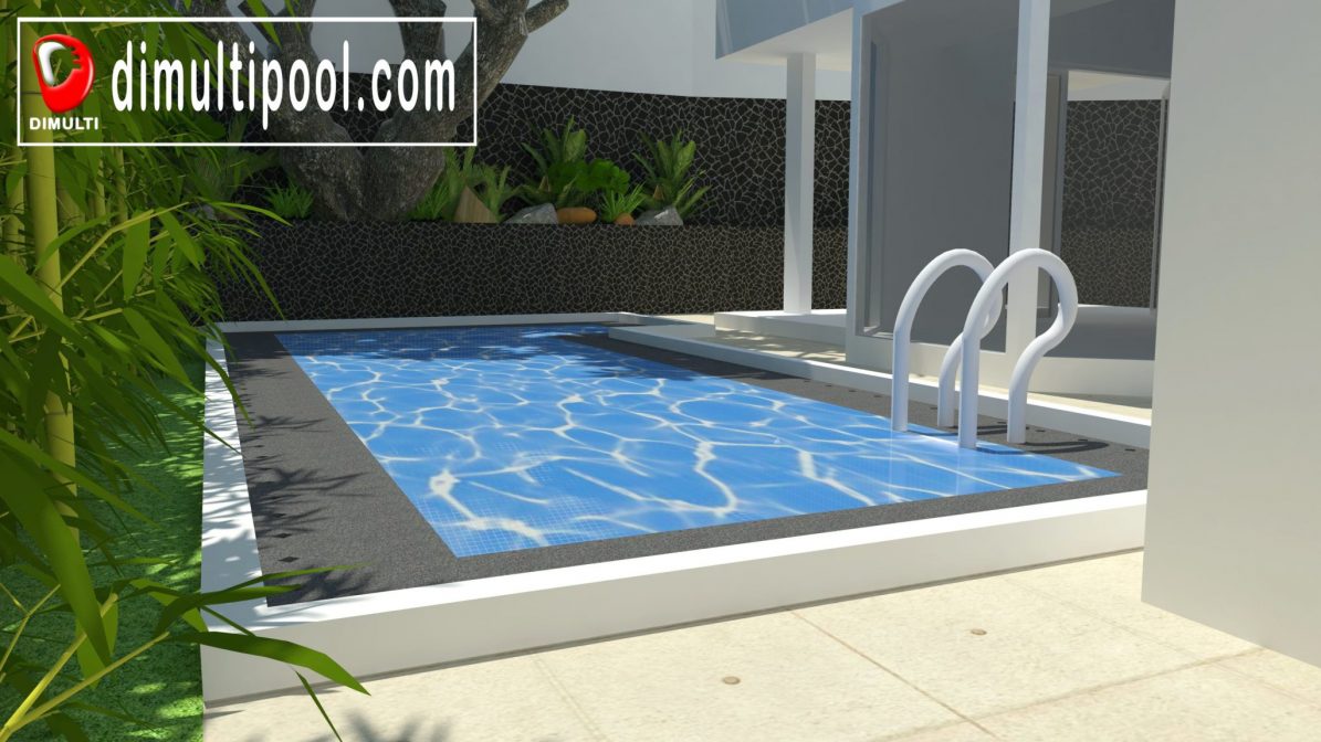 Kolam renang minimalis pondok labu Jakarta 3