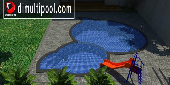 Desain Kolam Renang Anak Tampak 1