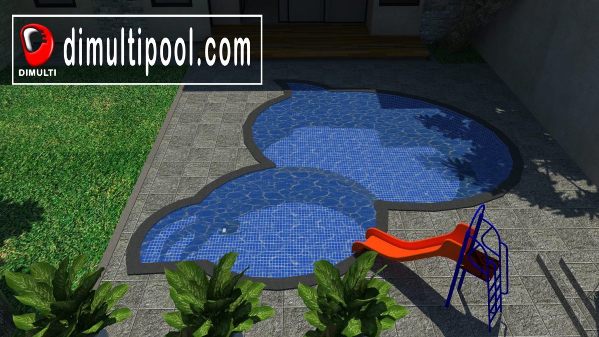 Desain Kolam Renang Anak Tampak 1