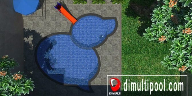 Desain Kolam Renang Anak Tampak 2
