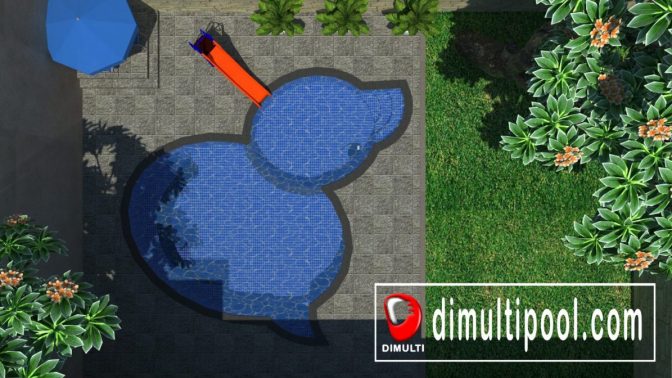 Desain Kolam Renang Anak Tampak 2