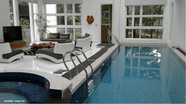 Kolam renang Sistem Sirkulasi Air Skimmer Box