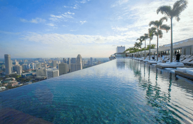 angin disekitan kolam renang