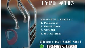 Jual Produk Tangga kolam renang type103 stainless steel 304