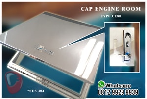 tutup ruang mesin stainless