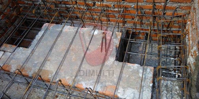 pembesian pondasi tapak