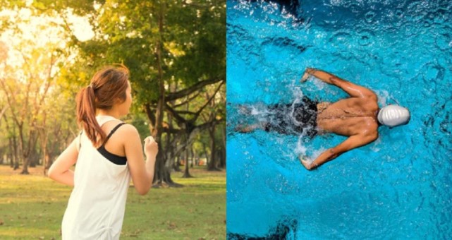 perbandingan renang dengan lari