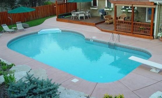 desain kolam renang dan taman