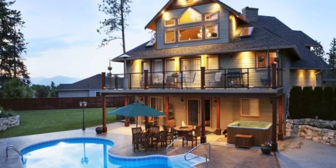 kolam renang dan taman