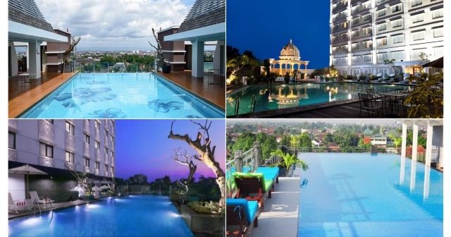 Kolam Renang dengan Pemandangan Indah di Hotel