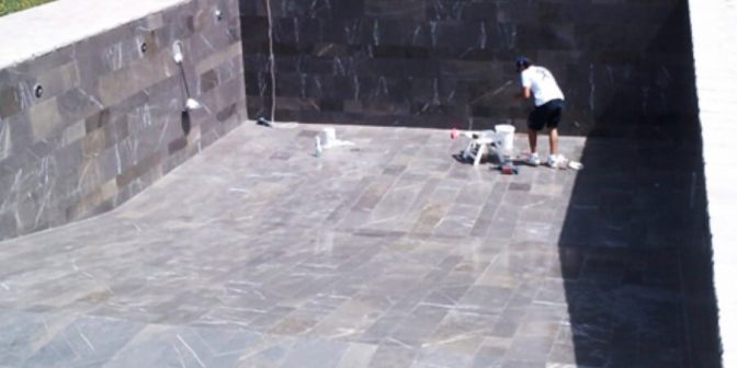 batu alam kolam renang