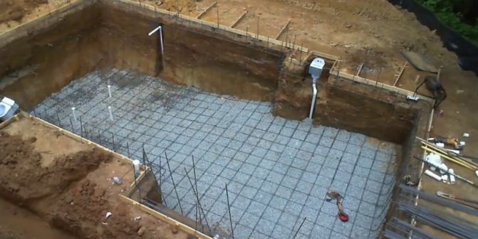 pondasi kolam renang