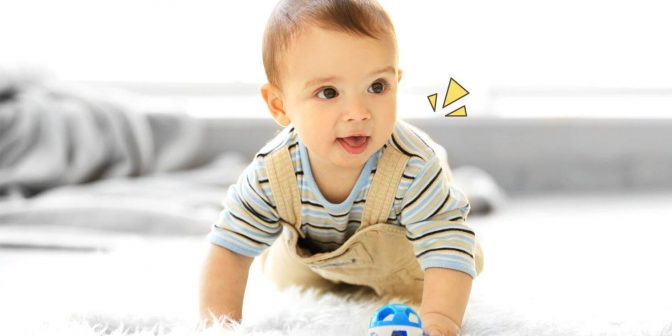 bayi mulai merangkak