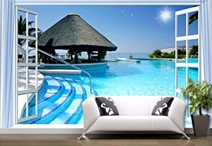 wallpaper kolam renang