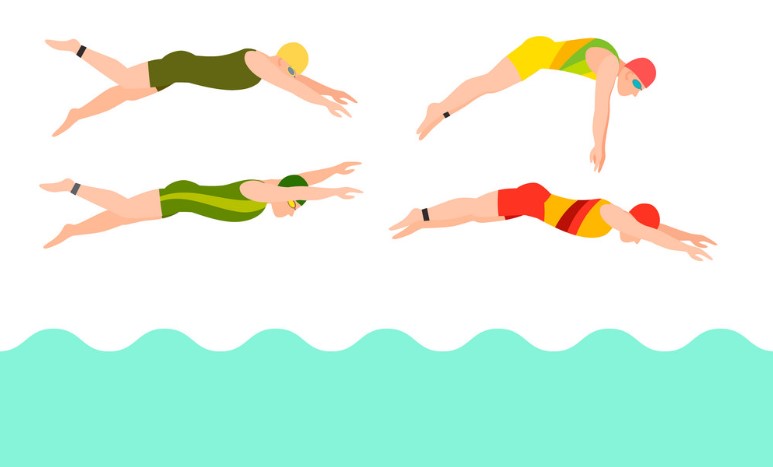 empat macam gaya renang