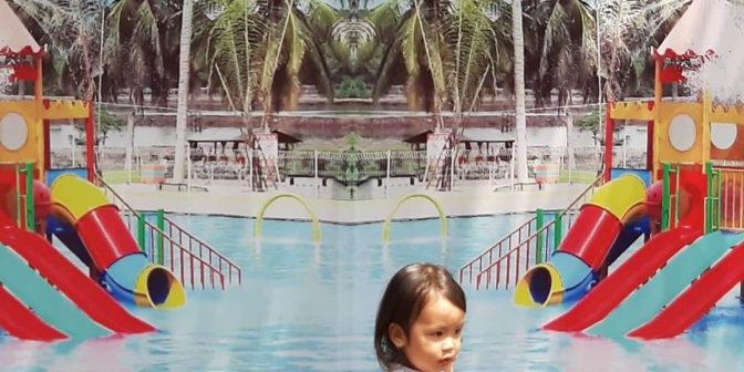 kolam renang pasir putih