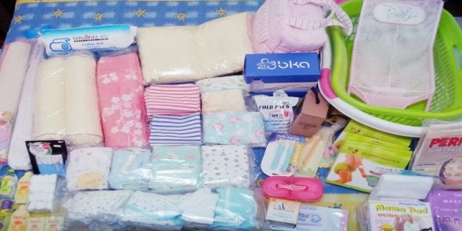perlengkapan untuk persiapan persalinan