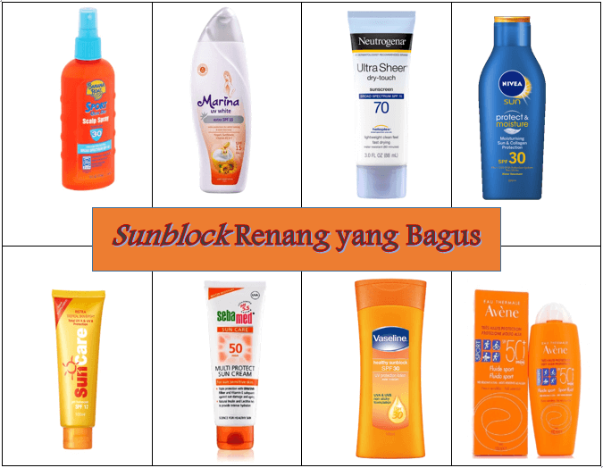 Sunblock Renang yang Bagus