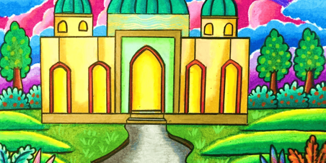 Mewarnai Gambar Masjid