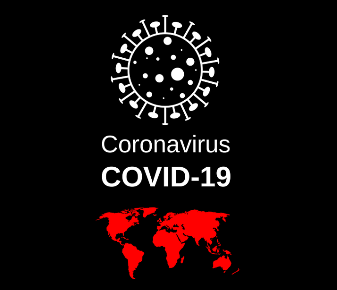 menggambar poster virus corona