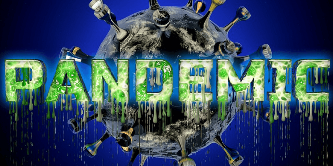 menggambar poster virus corona