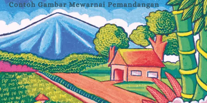 7 Sketsa Gambar Mewarnai Pemandangan, Siap Download!