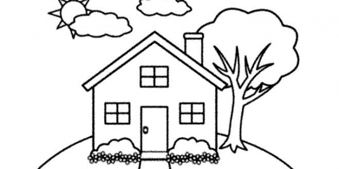 gambar mewarnai rumah