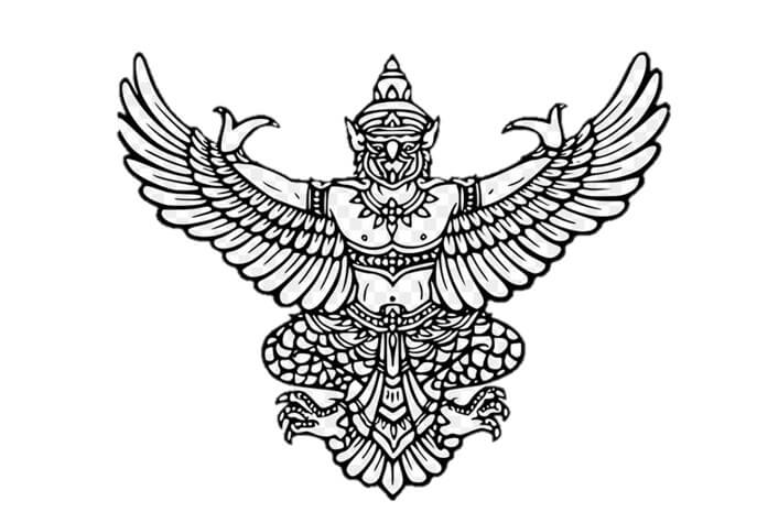 sketsa burung garuda