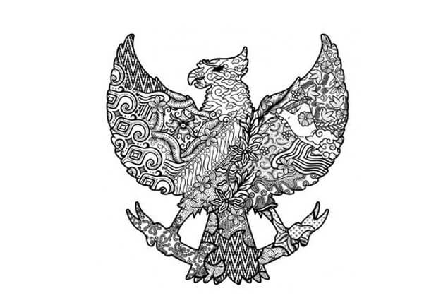 skesta gambar burung garuda