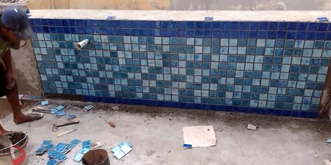 Pekerjaan finishing kolam renang
