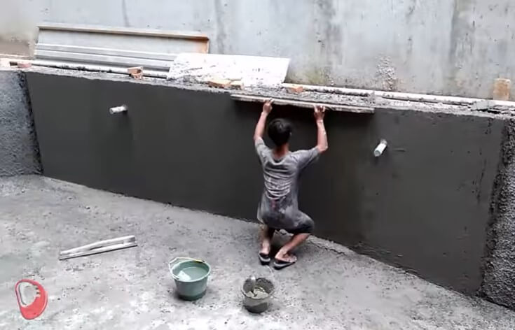 Pekerjaan finishing kolam renang