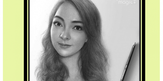 cara menggambar sketsa wajah