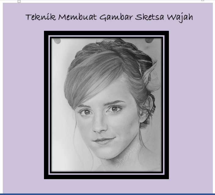 gambar sketsa wajah