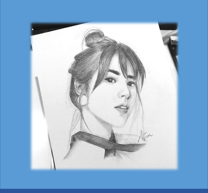 gambar wajah hitam putih