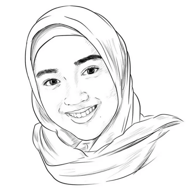 gambar sketsa wajah kartun