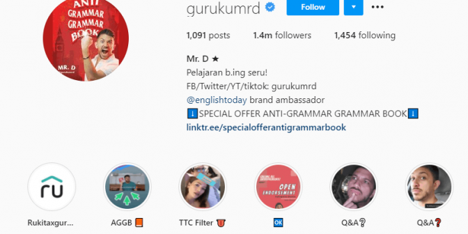 belajar bahasa Inggris online