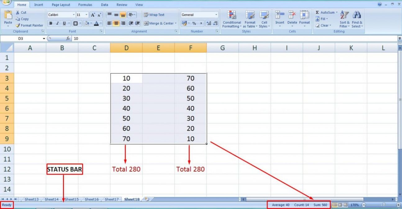Rumus excel penjumlahan
