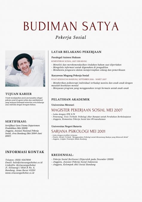 contoh cv lamaran kerja