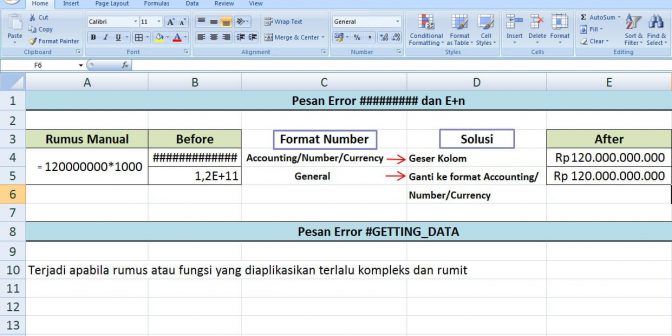 Belajar rumus excel