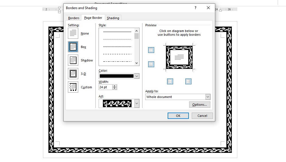 membuat bingkai di word