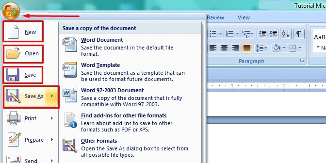 Tutorial Microsoft Word
