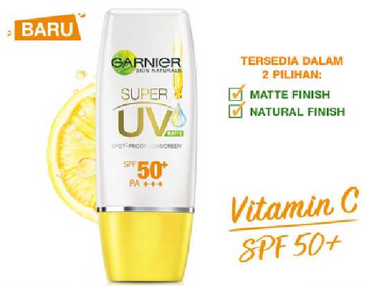 sunblock wajah garnier super uv SPF50+ PA+++