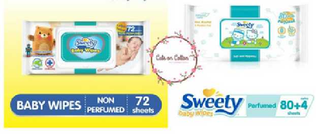 5. Sweety Baby Wipes Non – Perfumed