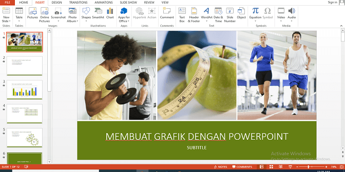 Membuat Grafik dengan Powerpoint 1