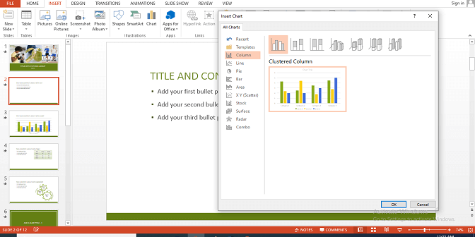 Membuat Grafik dengan Powerpoint 2