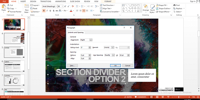Mengatur Spasi Di Powerpoint 4