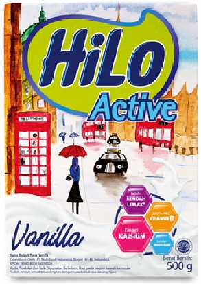 Susu rendah lemak untuk lambung Hilo active